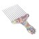 Curling Combs For,Hair Pick Afro Pick For Hair Pick Comb Afro Stainless Steel Detangle Hair Pick Comb For Curly Hair Styling Hair Pick(Waist Flower K4)
