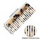 4 Pcs Mini Cellulose Wide Tooth Comb Hair Detangling Comb, Small Portable Side Combs for Wet and Dry Hair, French Comb Wide Tooth Comb for Thick Curly Wavy Hair (Tortoise Shell, Ivory, Black)