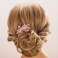 Aimimier Bridal Wedding Purple Crystal Hair Comb Flower Leaf Rhinestone Gem Side Combs Long Teeth Hair Pins Sparkly Hair Accessories for Women Girls(Purple)