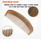 AKOAK 1 Pack Peach Comb, Wooden Fine Tooth Comb, Anti-static Hand Carved Pattern Pocket Size Travel Beard Comb, Hair Massage Tool Care Accessories, Suitable for Women, Men, Children