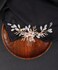 Denifery Crystal and Perls Bridal Hair Comb Gold Leaves and Pearls Hair Comb Bridal Hair Accessories Bridal Hair Comb Wedding Hair Accessories