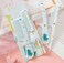 Girls Kids Cute Hair Comb Set, Portable Anti-Static Plastic Hairdressing Comb Hair Comb Gift (Green Dinosour)