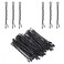 100Pcs Bobby Pins Black,2 Inch Hair Pins with Storage Box,French Hair Bun Pins for Women,Thick Hair and All Hair Types(Black)