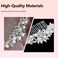 Wedding Hair Comb Side Crystal Bridal Headpiece with Pearls and Diamonds Elegant Rhinestone Hair Accessories for Brides Prom and Bridesmaids Women Girls Bridal Combs and Clips (Silver)