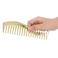 Comb Set, Fine and Wide Tooth Hair Cutting Comb for Hairdressing Salon,professional Shaping &amp; Wet Pick Barber Brush Tools, Suitable for Professional Barber Shops(gold)