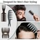12 Pcs Texture Comb for Men Professional Barber Comb Styling Hair Combs Set for Hair Cutting