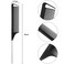 Boao 12 Packs Rat Tail Combs Black Hair Comb Stainless Steel Pin Tail Carbon Fiber Heat Resistant for Women Braids Hair Styling(Black)