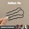 16PCS Metal Hair Side Combs Hair Fork Clip with Mini Rubber Band and Plastic Magic Pull Hair Pin, U-Shape Hair Sticks Teeth Hair Pin Stick for Women Hair Styling Tool Accessories Women Decoration