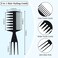 2 Pcs Men's Hair Styling Combs set Pompadour Wide Tooth Comb Texture Comb for Slicked Back, Adding Volume, Fauxhawk, 3 in 1 Hair pick Double Side Afro Comb for Hairstyle