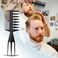 2 Pcs Men's Hair Styling Combs set Pompadour Wide Tooth Comb Texture Comb for Slicked Back, Adding Volume, Fauxhawk, 3 in 1 Hair pick Double Side Afro Comb for Hairstyle