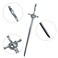 2 Pcs Metal Sword Hair Sticks Vintage Hair Chopsticks Simple and Elegant Hair Pins Sticks for Women and Girls Daily Wear