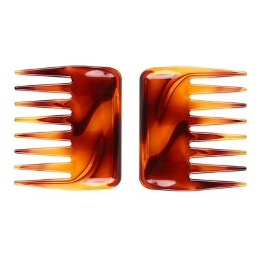 2 Pcs Mini Wide Tooth Comb,Small Hair Comb for Women for Long and short Hair Detangler Comb for Wet and Dry for Curly Wavy Hair Portable Care Comb Shower Comb Travel Combs,Beard Comb for Men (Brown)