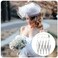 20 Pack Hair Side Combs, 5 Teeth Small Metal Combs, Plain Blank Crafting DIY Slide Combs, Bridal Wedding Veil Combs for Fine Hair, Silver and Gold