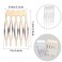 20 Pack Hair Side Combs, 5 Teeth Small Metal Combs, Plain Blank Crafting DIY Slide Combs, Bridal Wedding Veil Combs for Fine Hair, Silver and Gold