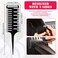 3 Pieces 3 Way Hair Sectioning Comb Weaving Sectioning Foiling Comb for Hair Styling Dyeing, Coloring, Microbraiding