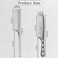 4 Pcs Aluminum Hair Combs Set Professional Metal Hair Cutting Comb Rat Tail Combs for Hair Styling