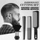 4 Pieces Hair Combs Set, Include Barber Flat Top Clipper Comb, Neck Duster Brush, Tapered Comb and Heat Resistant Carbon Fiber Barber Cutting Comb for Men Women