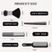 4 Pieces Hair Combs Set, Include Barber Flat Top Clipper Comb, Neck Duster Brush, Tapered Comb and Heat Resistant Carbon Fiber Barber Cutting Comb for Men Women