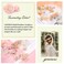 4PCS Wedding Bridal Hair Accessories, Pearl Hair Side Combs Set for Women Girls, Rose Gold Hair Pins, Floral Leaf Crystal Headpiece