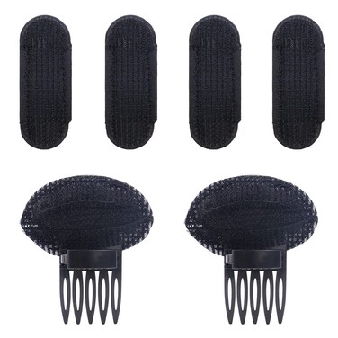 6 Pcs Volume Hair Styling Set - Puff Head Cushions, Braid Tools, Invisible Bump Up Combs, Sponge Buns, and Accessories for Women
