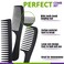 6PCS Large Wide Tooth Comb Set Detangling Shower Hair Comb Professional Carbon Fiber Cutting Comb for Women&amp;Men's Wet Dry Curly Long Hair Anti Static Heat Resistant Comb Reduce Hair Loss and Breakage