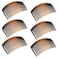 6 Pieces Plastic Side Hair Twist Comb French Twist Comb Hair Clips with Teeth, lyfLux Curved Tortoise Shell Decorative Hair Combs (23 Teeth)