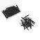 60 Pcs wig clips wig comb wig combs to secure wig 7-teeth Wig combs for Making Wig Caps clips for wigs combs for wigs (60 Pcs, Black)
