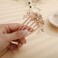 Aimimier Flower Crystal French Hair Comb Luxury Rhinestone Side Combs Long Teeth Hair Pins Bridal Hair Accessories for Women Girls(Champagne)