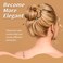 inSowni 12 Pack Smooth Black Metal Hair Side Combs U-shaped Hair Pins Hair Sticks Forks French Twist Bun Updo Hair Style Tools Accessories for Women Girls