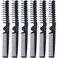 6PCS Travel Foldable Hair Comb, Anti-Static Brush Comb Portable Folding Comb, Double Headed Hair Brush Plastic Folding Comb for Men Women (Dark Sapphire Blue)