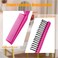 6PCS Travel Foldable Plastic Comb, Hot Pink Folding Hair Brush, Anti-Static Hair Comb Mini Pocket Comb for Men Women