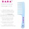 BABA - 2 Piece Diamond Crystal Wide Tooth Detangler Comb &ndash; Combs for Women, Hair Comb, Detangles Wet or Dry Hair, Detangling Comb, Wide Tooth Comb for Curls, Hair Brush Detangler (Red White)