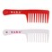 BABA - 2 Piece Diamond Crystal Wide Tooth Detangler Comb &ndash; Combs for Women, Hair Comb, Detangles Wet or Dry Hair, Detangling Comb, Wide Tooth Comb for Curls, Hair Brush Detangler (Red White)