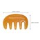 Beaupretty 1Pc Jade Comb Guasha Scraping Scalp Comb Massage Hair Comb Wide Tooth Comb Jade Massager for Scalp Care (Orange)