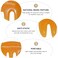 Beaupretty 1Pc Jade Comb Guasha Scraping Scalp Comb Massage Hair Comb Wide Tooth Comb Jade Massager for Scalp Care (Orange)