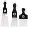 COOKOO 3 Pack Metal Afro Hair Styling Combs - Fist Design Wide Tooth Picks for Women, Men &amp; Natural Curly Hair Hairstyling