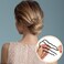 Sibba 4 Pieces Metal Hair Forks and 4 Prong U-Shape Sticks Hair Side Combs Clip Buns Hair Pins Head Styling Tool Hair Forks Twist Updo Hairpin Appliances Black Headpieces for Women Decoration