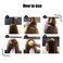 Hair Comb, 2Pcs 3.3inch Charming Bump It Up Volume Inserts Sponge Foam Hair Stick Bun Maker Tool, Hair Base Styling Accessories, Hair Increasing Tool (Brown, Nylon, Black, Beige)