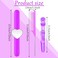 7 Pieces Hair Braiding Tools 1 Piece Magnetic Pin Wristband and 2 Pieces Stainless Steel Pintail Rat Tail Comb with 4 Pieces Wide Teeth Alligator Sectioning Hair Clip for Hair Braid Maker (Purple)