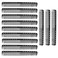 12pcs Carbon Fine Wide Accessories Cutting All Staic Combs Haircut and for Hairstylist Styling Hair Hairdressing Comb Tooth Salon Most Women Fiber Professional