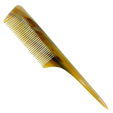 Natural Buffalo Horn Comb - Anti-Static Handmade Fine-Tooth Comb for Hair, Beard, and Gift for Men, Women, Mom, Wife, Daughter (Style G, 7.5 inch)
