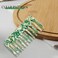 Hair Comb, 2 Pack Cellulose Acetate Hair Detangling Comb, Wide Tooth Comb for Unisex Curly, Straight, and Wet Hair, Comfortable No Pulling Green Comb