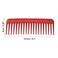 VOCOSTE Wide Tooth Hair Comb, Hair Detangling Comb for Wet and Dry Plastic, Red