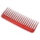 VOCOSTE Wide Tooth Hair Comb, Hair Detangling Comb for Wet and Dry Plastic, Red