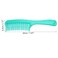 VOCOSTE Detangling Hair Comb, Double Row Tooth Hair Comb Hairdressing Styling Tool for Curly Hair, Green, 7.87"x1.77