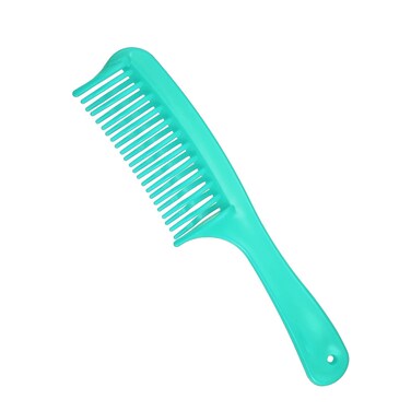 VOCOSTE Detangling Hair Comb, Double Row Tooth Hair Comb Hairdressing Styling Tool for Curly Hair, Green, 7.87"x1.77