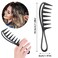 Wide Tooth Comb, 2 Pcs Large Tooth Combs Professional Salon Shark Teeth Anti-Static Hair Combs Hairstyle Tool Accessories for Men Women Thick Wet Long Hair Wavy Wigs