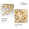 Gorais Gold Leaf Wedding Hair Comb Brides Hair Pieces Crystal Rhinestone Bridal Hair Accessories for Women and Girls