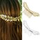 Leaf Hair Combs Bride Wedding Hair Accessories Silver Gold Leaves Headpiece for Goddess Daily Wear (A)