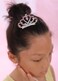 JWICOS Small Girl Comb Mini Crystal Comb Small Rhinestone Hair Comb Princess Silver Headpiece Comb Headband for Birthday Party Halloween Christmas (Pink)